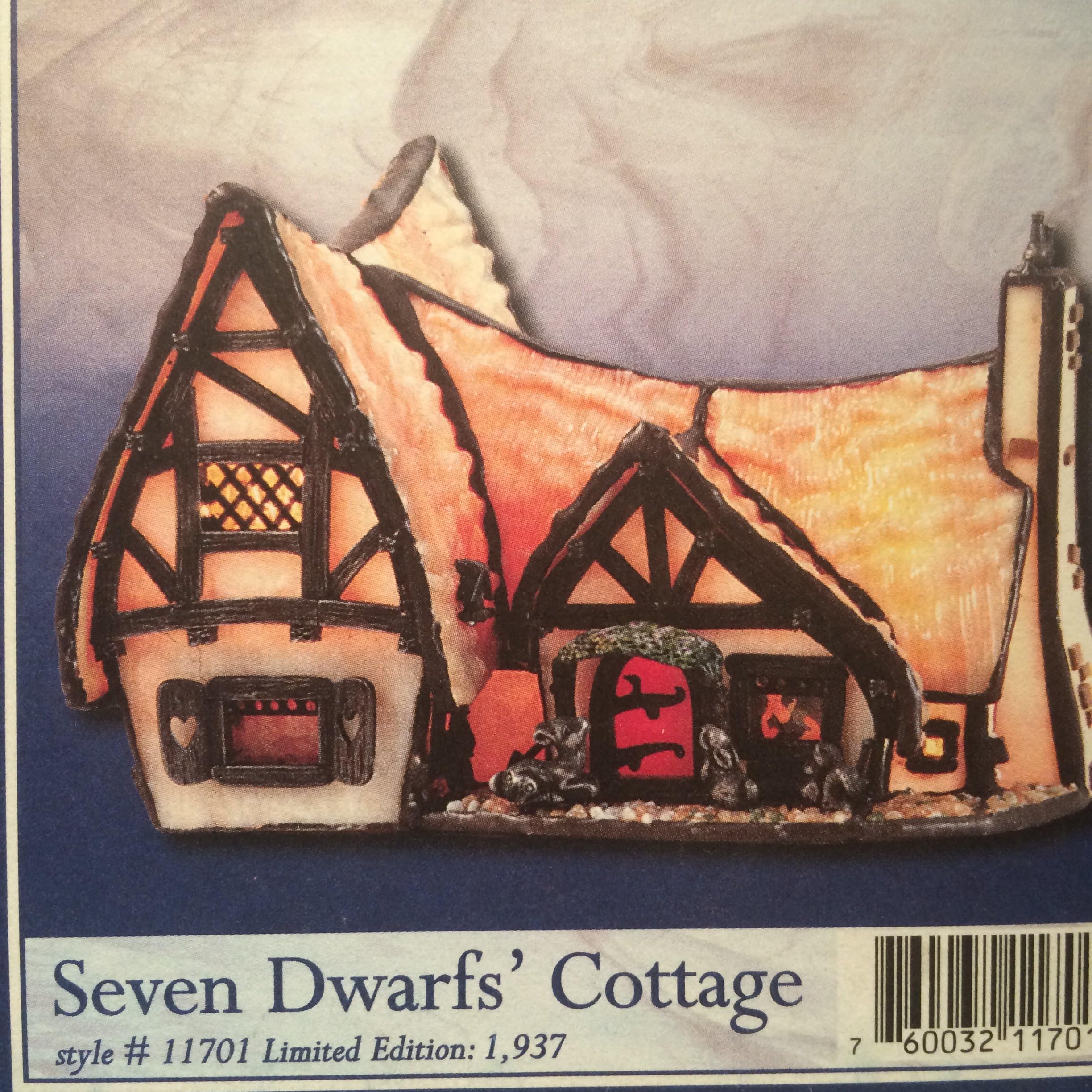 Seven Dwarf's Cottage Disney Lighted Village
