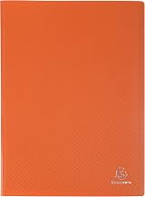 Exacompta Semi-Rigid PP Display Book 100 Pockets A4 Orange 88114E