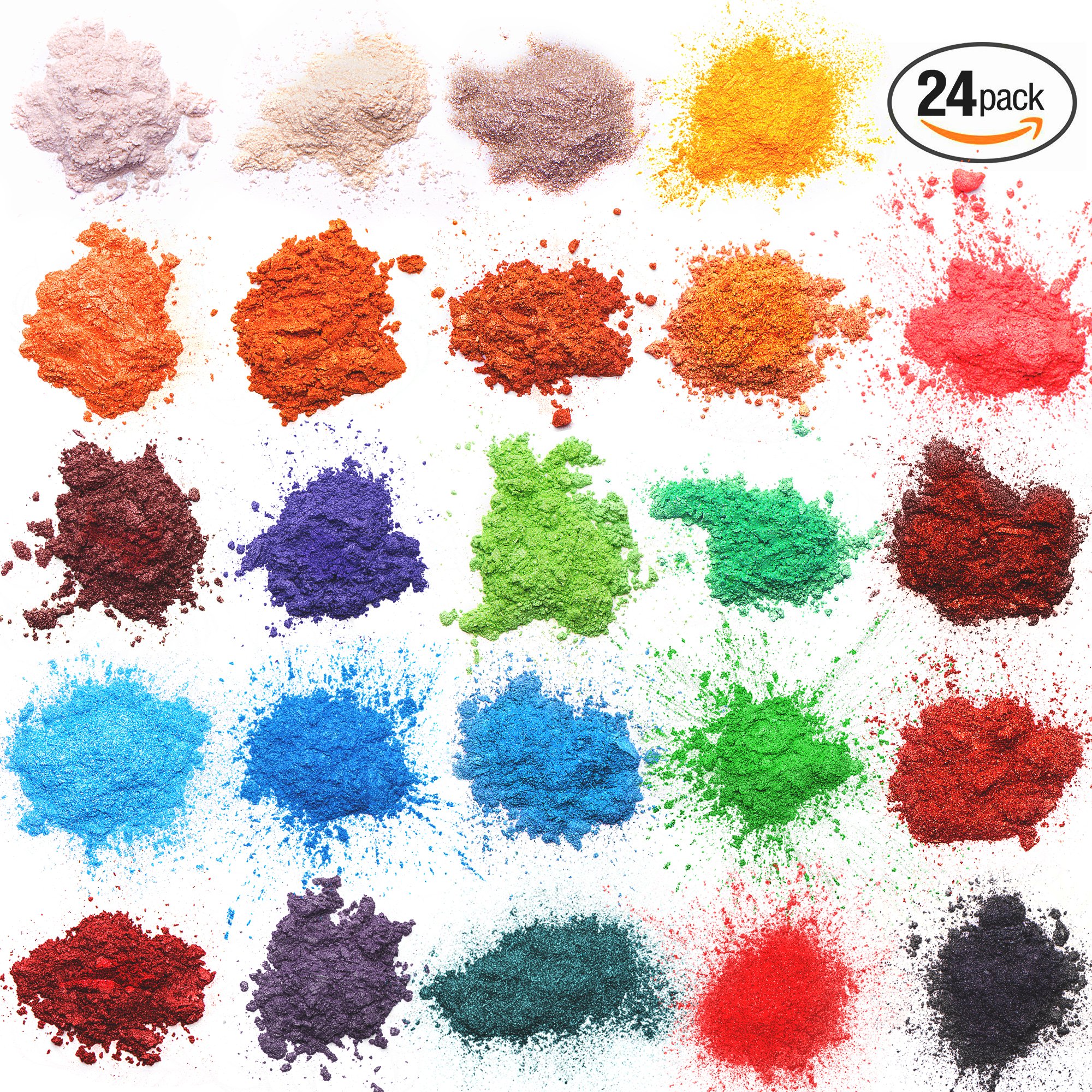 Mica Powder Soap Making Kit Powdered Pigments Set Soap Making Dye 24