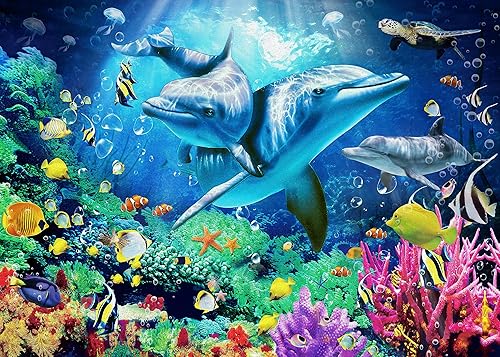 Nattork Jigsaw Puzzles 500 Pieces for Adults, Families (Sea World) Pieces Fit Together Perfectly
