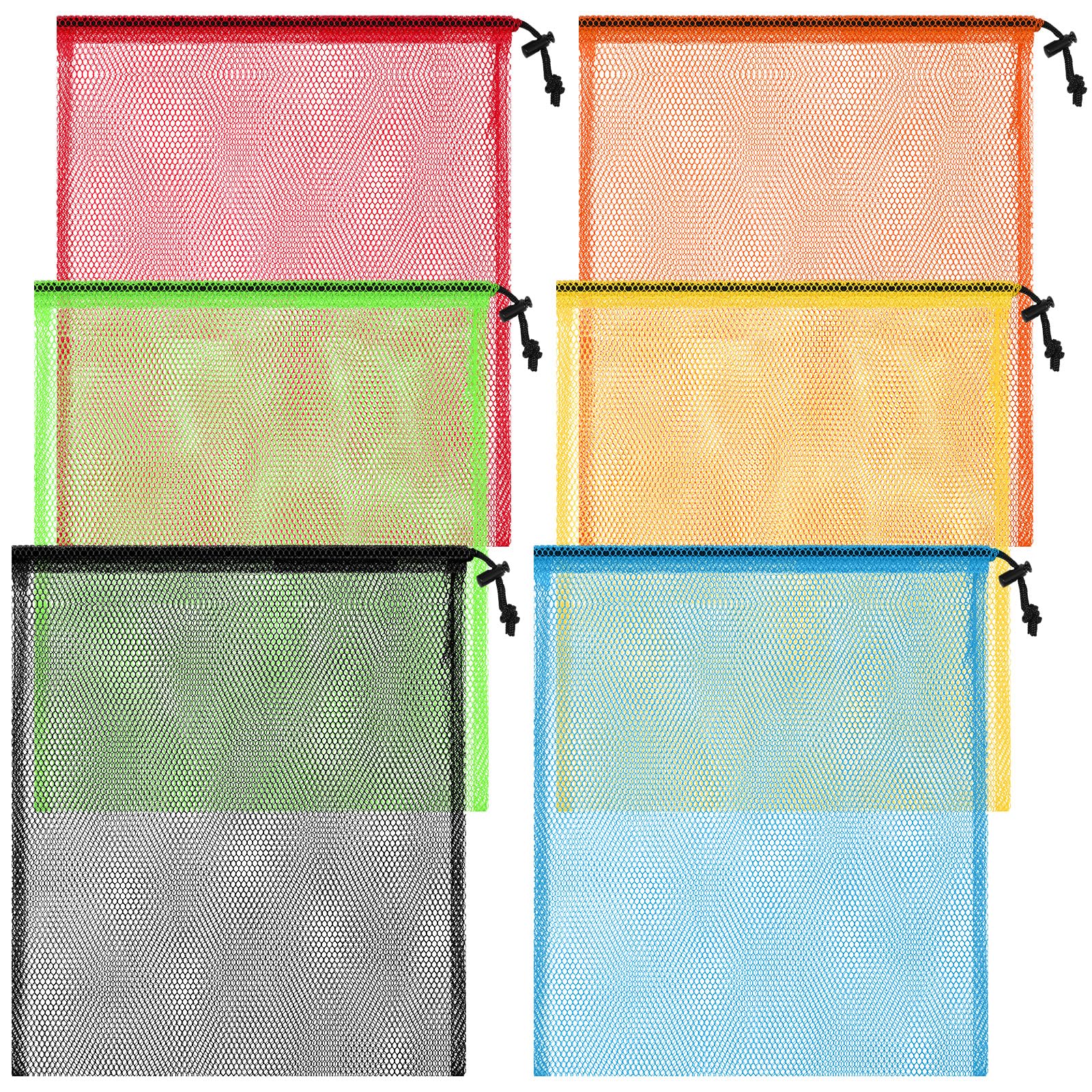 Photo 1 of ***MISSING PARTS***
LEIFIDE 6 Pcs Mesh Drawstring Bag Scalloping Bag Dive 13 x 15.5 Inch Nylon Net Lock for Swimming Sports(Multicolor)