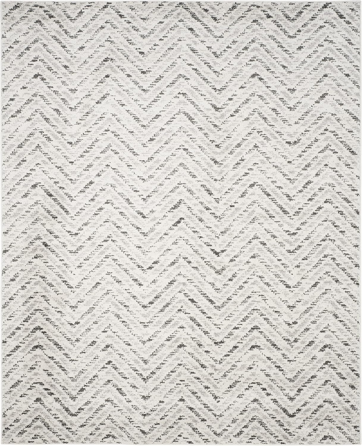 safavieh adirondack area rug on Amazon Com Safavieh Adirondack Collection Adr104n Chevron Non Shedding Stain Resistant Living Room Bedroom Area Rug 8 X 10 Ivory Charcoal Furniture Decor