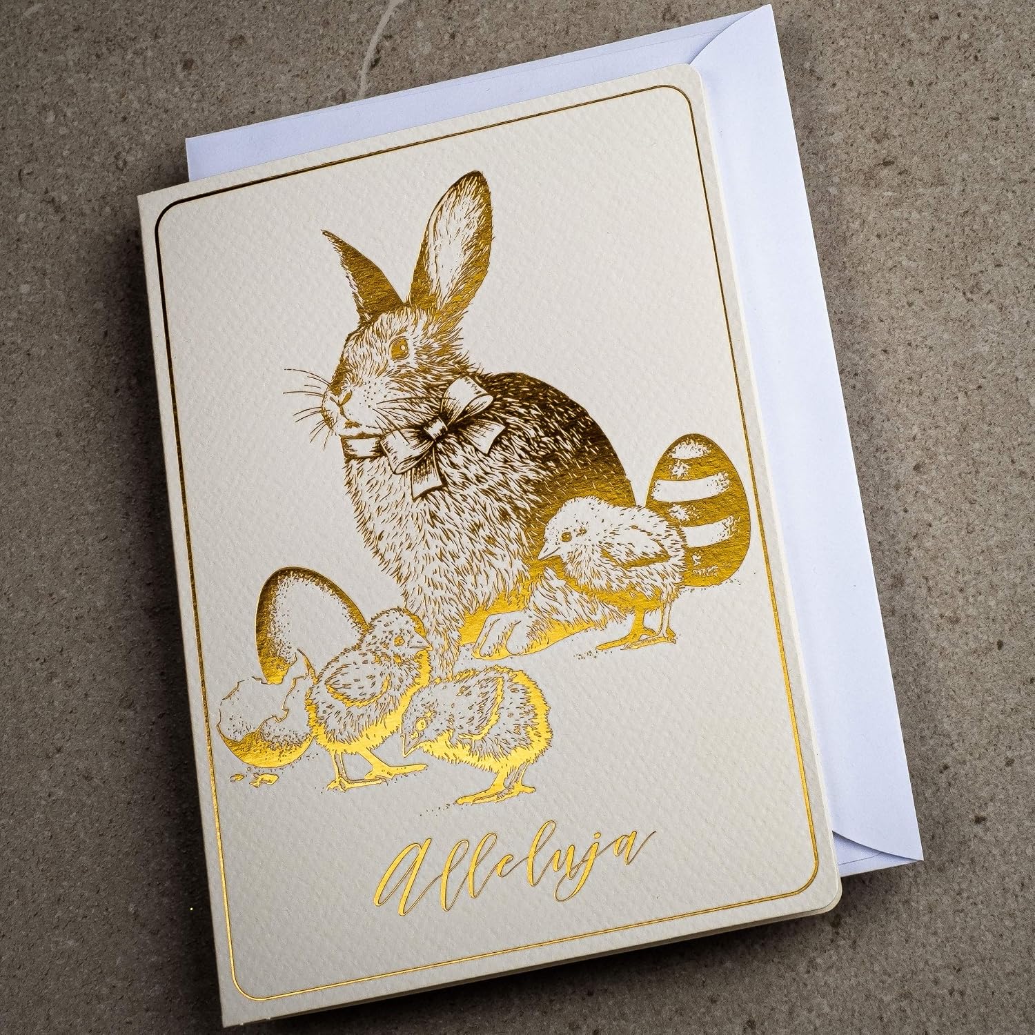 ART NUVO Exclusive Easter Cards, Set of 10 Manual Cards in Light Beige 120 x 170 mm - Image 3