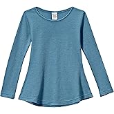 City Threads Girls Long Sleeve Shirts Thermal Tunic Tops, Cotton Blend Shirt for Girls