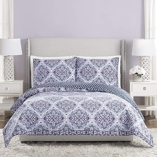 Amazon Com Vera Bradley Regal Rosette Quilt Twin Amethyst Home