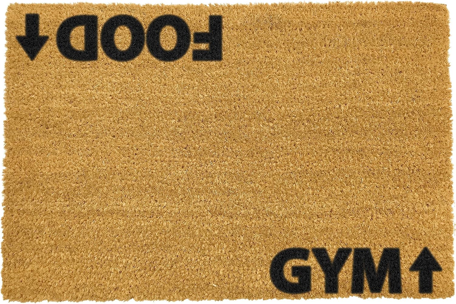 CKB LTD® FOOD GYM Novelty DOORMAT Unique Doormats Front/Back Door Mats