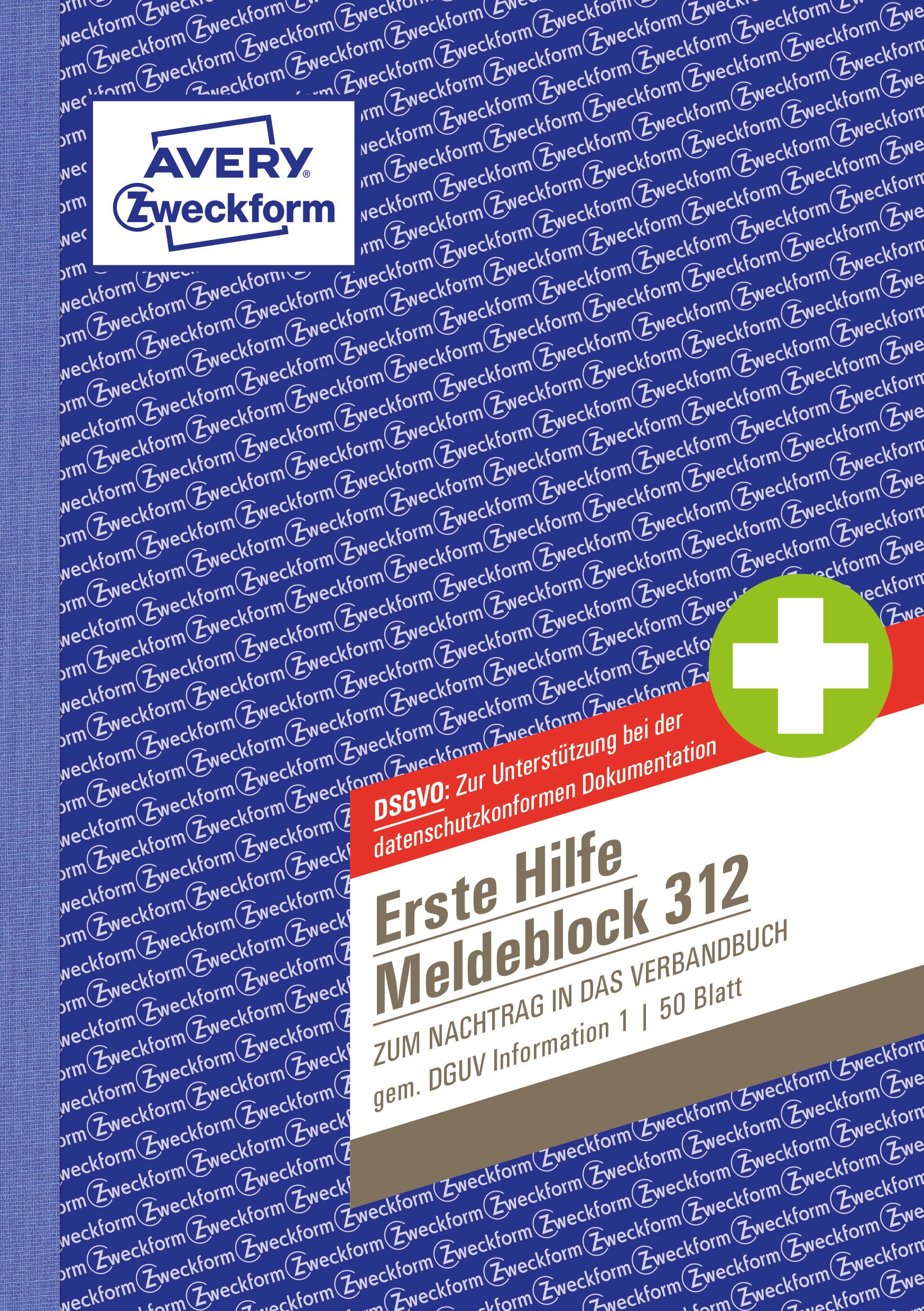 Avery Zweckform 312 First Aid Call Block A5 50 Original) 50 Sheets White