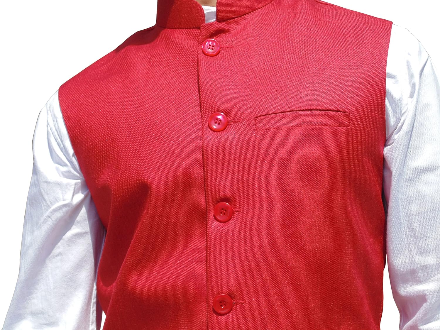 nehru jacket party wear men's (charry red)