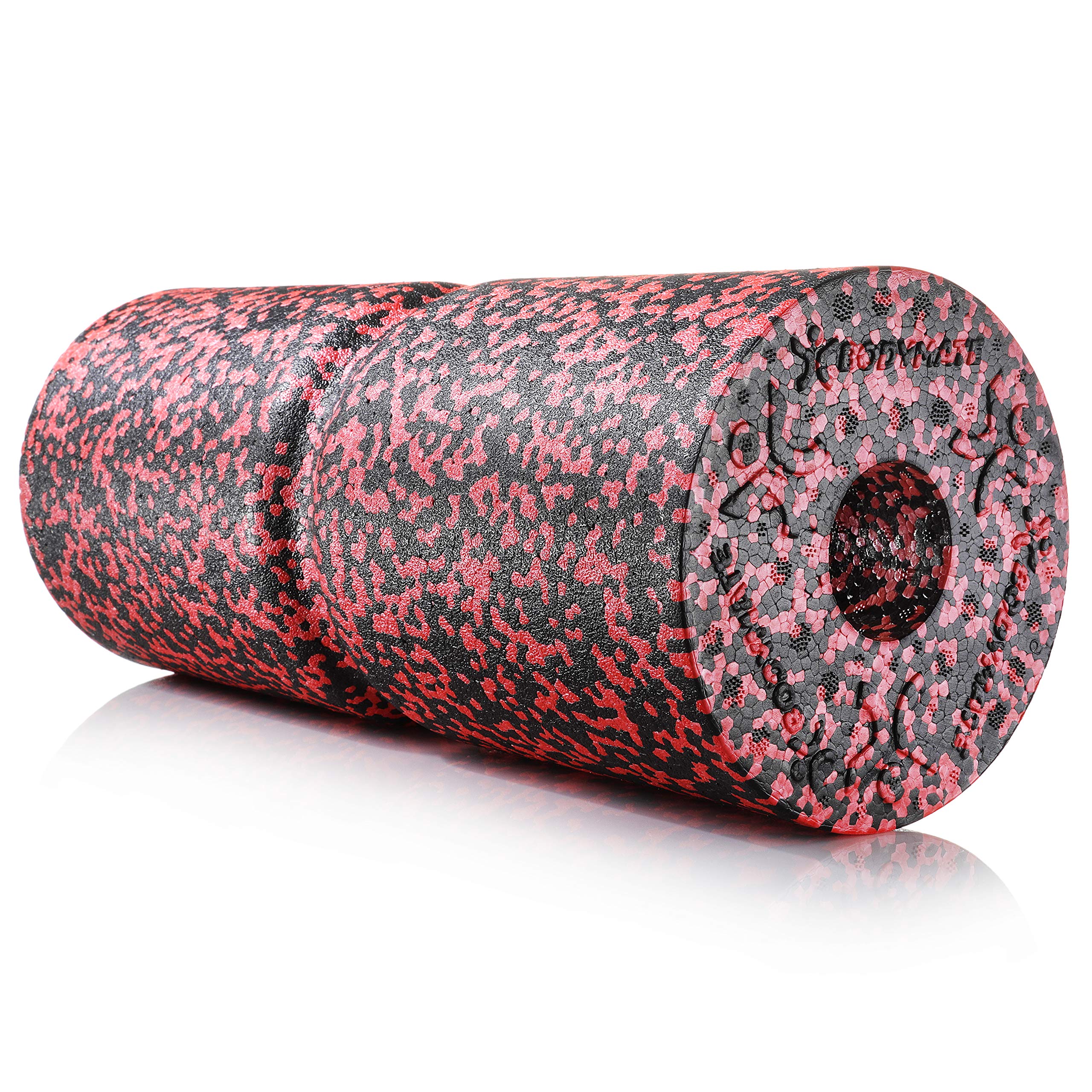 BODYMATE Care Medium Hard Foam Roller 35 x 14 cm for Spine Relief + Free E-Book