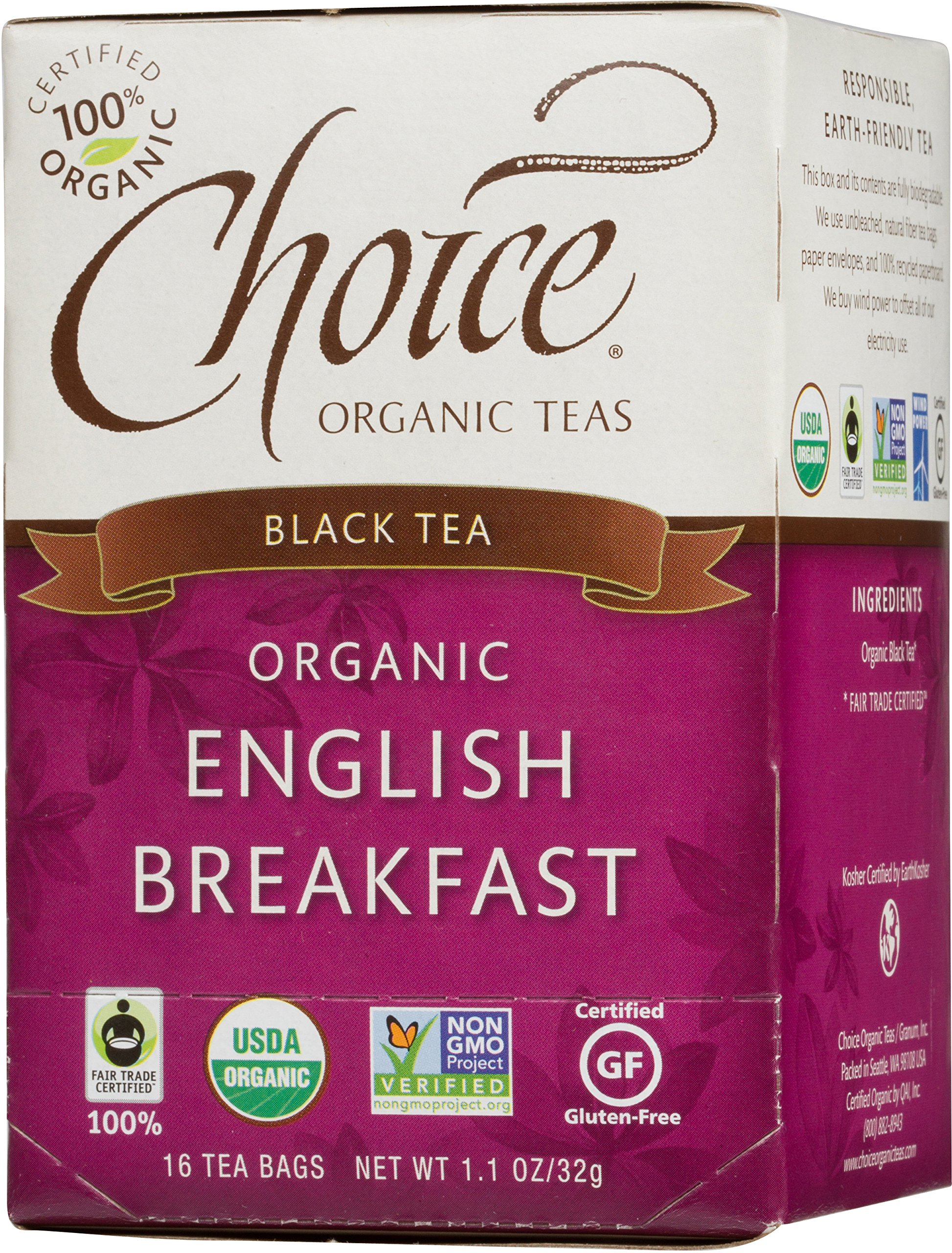 Choice Organic Teas Black Tea, 16 Tea Bags, English Breakfast Buy