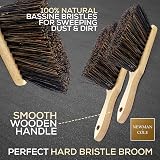 Newman and Cole Natural Wooden Hand Brush Pack 2 Bassine Bristles view 2