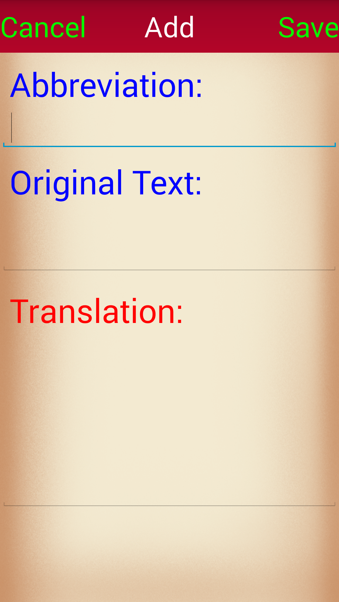 Medical Abbreviations for Android