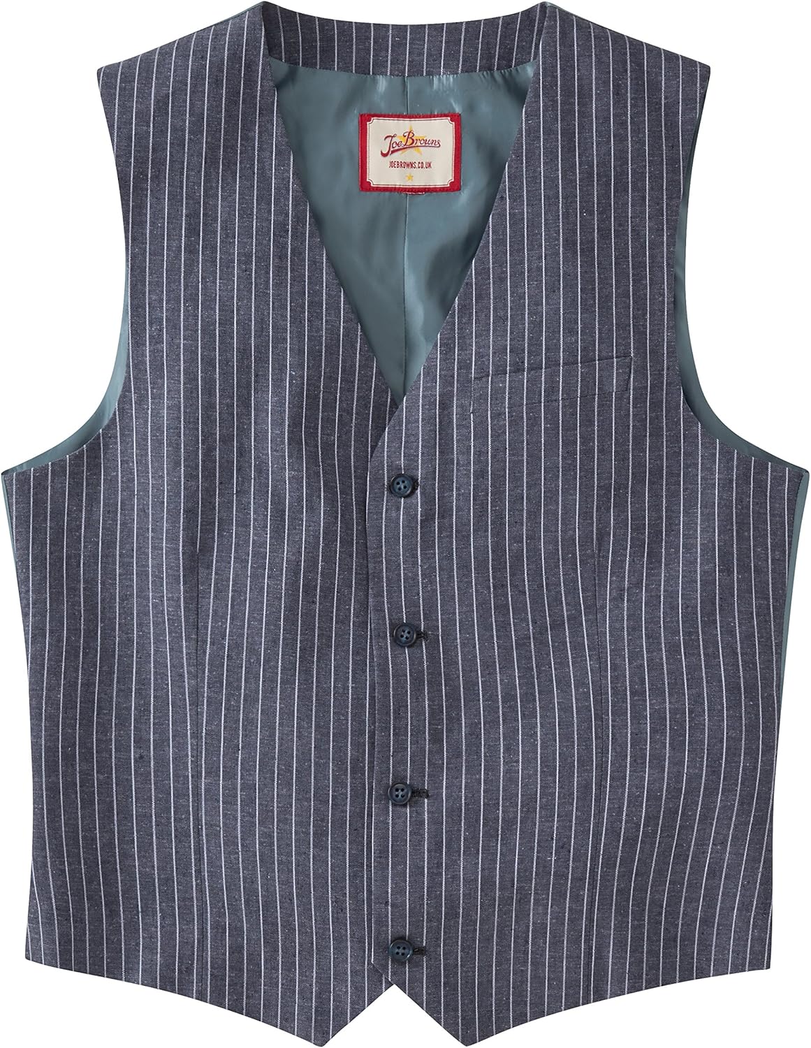 Joe Browns Men's Perfect Pinstripe Waistcoat, Grey (AGrey), XXLarge