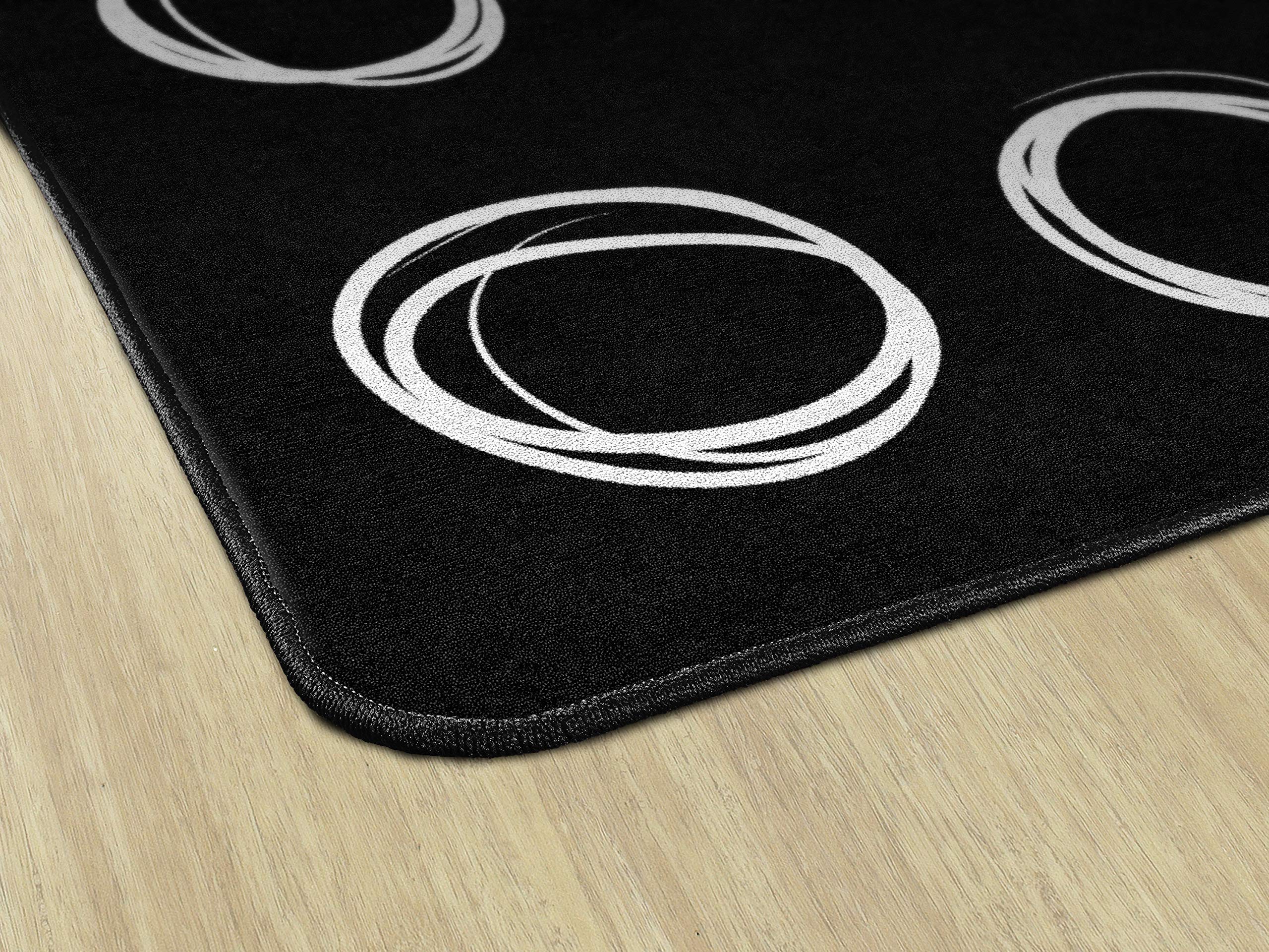 Flagship Carpets Circle Sampler Abstract Classroom Educational Area Rug for Kids and Teachers, Durable Quality for Schools, Preschool, Daycare, & Learning Centers, 7'6