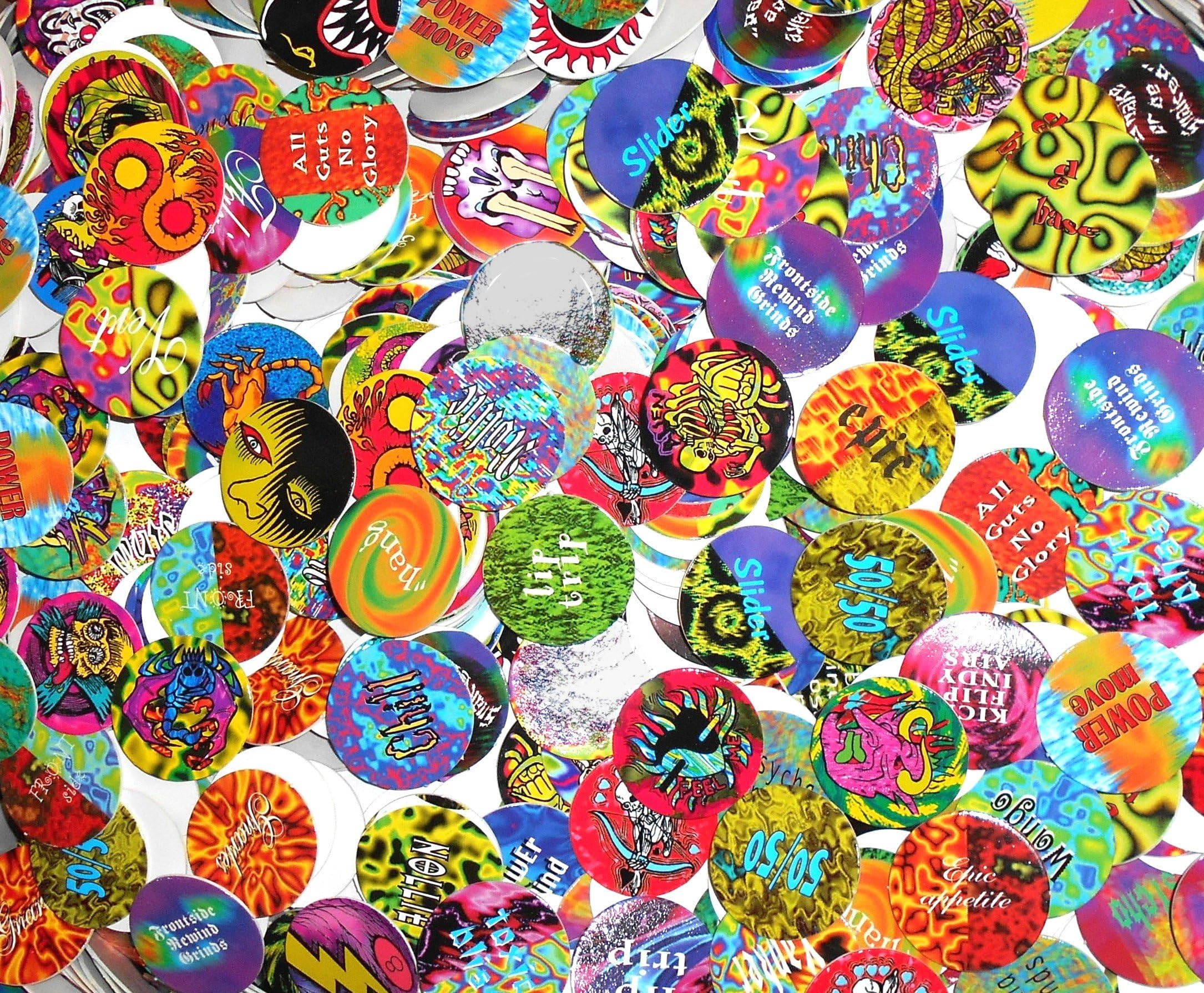 Eurocaps Classic Card Game Various Themes [Pogs] (Psychedelic)