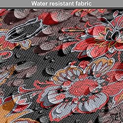 Ambesonne Flower Fabric by The Yard, Flowers of