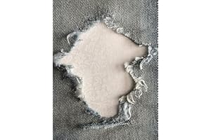 HOLEYPATCHES Buncha Bloomin in White Peek-A-Boo Iron ON Patches by Holey Patches in Assorted Sizes (4" x 7" Set of 2)