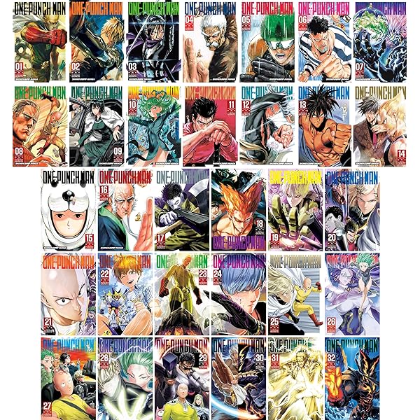 One-Punch Man Series (Vol. 1-32) Manga Set, by ONE (32 Books): ONE