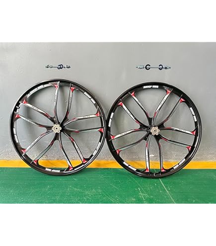 Kit De Conversion Trike Or 26 Pour Vélo 26 Pouces - 2 Roues Arrière à Moyeu Creux Et 144 Rayons