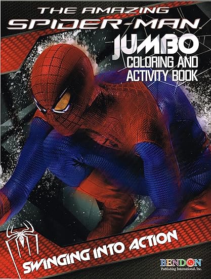 Marvel The Amazing Spider Man Movie Coloring And Activity Book Set 2 Books 96 Pgs Each Toys Games Drawing Sketch Pads