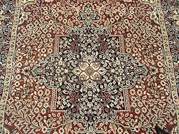 PARADISE CARPET CREATION Kashmiri Persian Design Carpet Competitive Price 4 X6 FEET (120X180) cm. Color Rust Multi