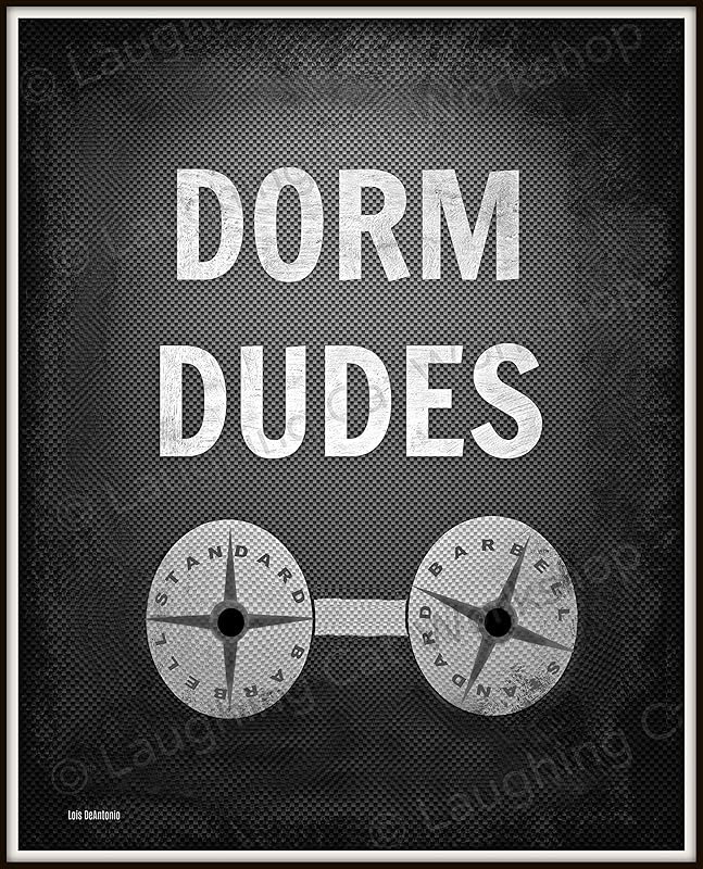 Dorm Dudes for Men Dorm poster for Guys Dorm art for Boys
