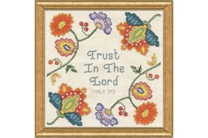 TOBIN Design Works Crafts Inc. Trust, X 10' Counted Cross Stitch Kit, 10" by 10", Multicolor