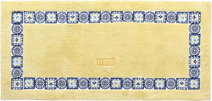 Amazon Co Jp フェイラー Feiler Amazon正規品 アズレージョ キッチンマット 31 ペールイエロー 約 57 1cm ホーム キッチン
