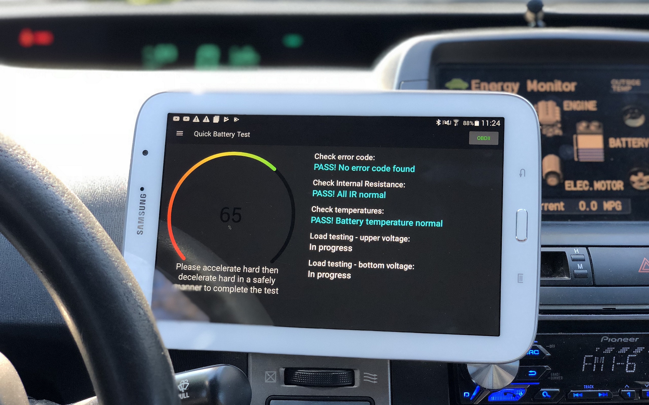 Dr. Prius HV battery diagnostic app Bluetooth OBD2