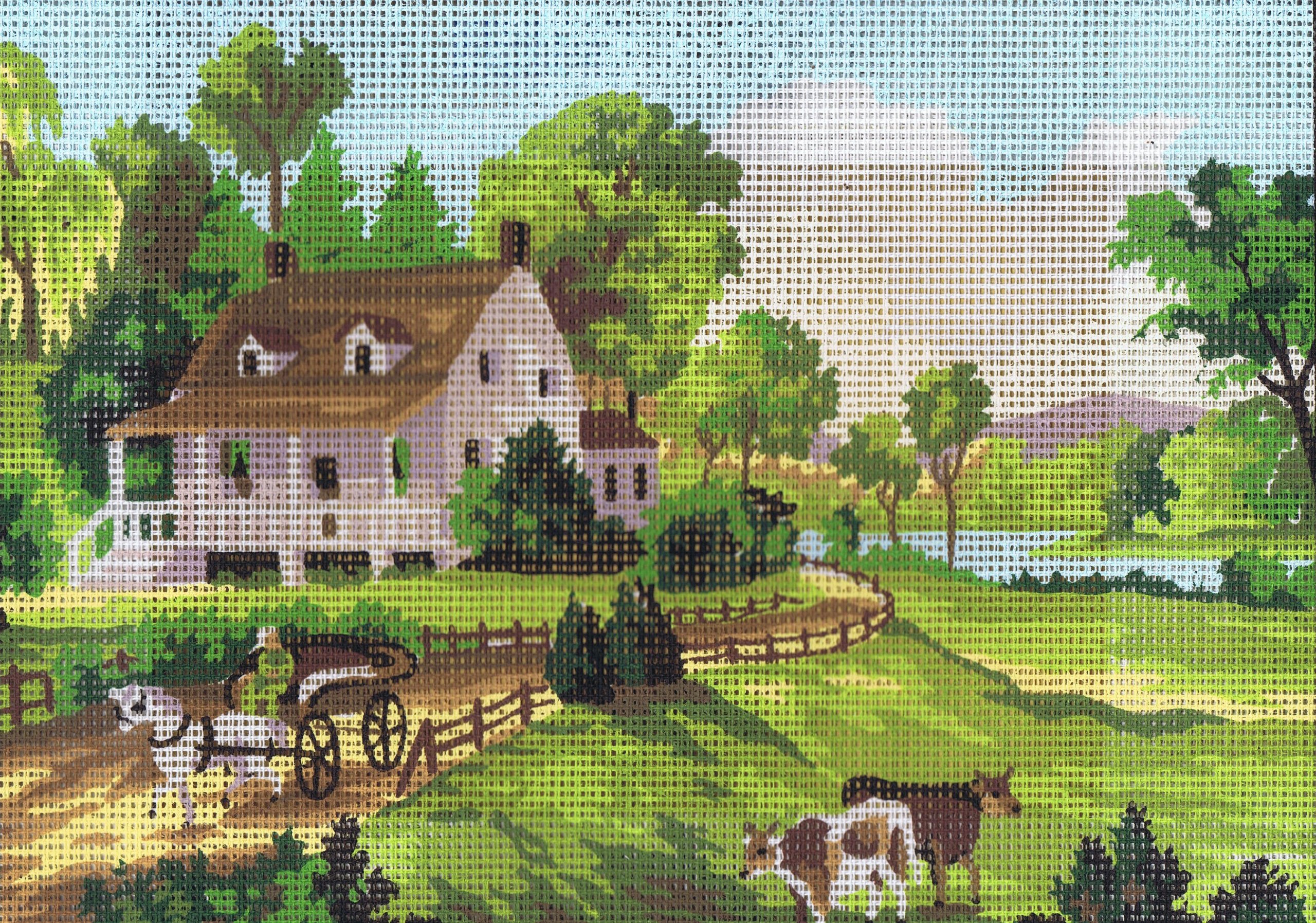 Collection D'Art Tapestry kit Summer, 100% Cotton, Multi-Colour, 38 x 25 x 0.5 cm