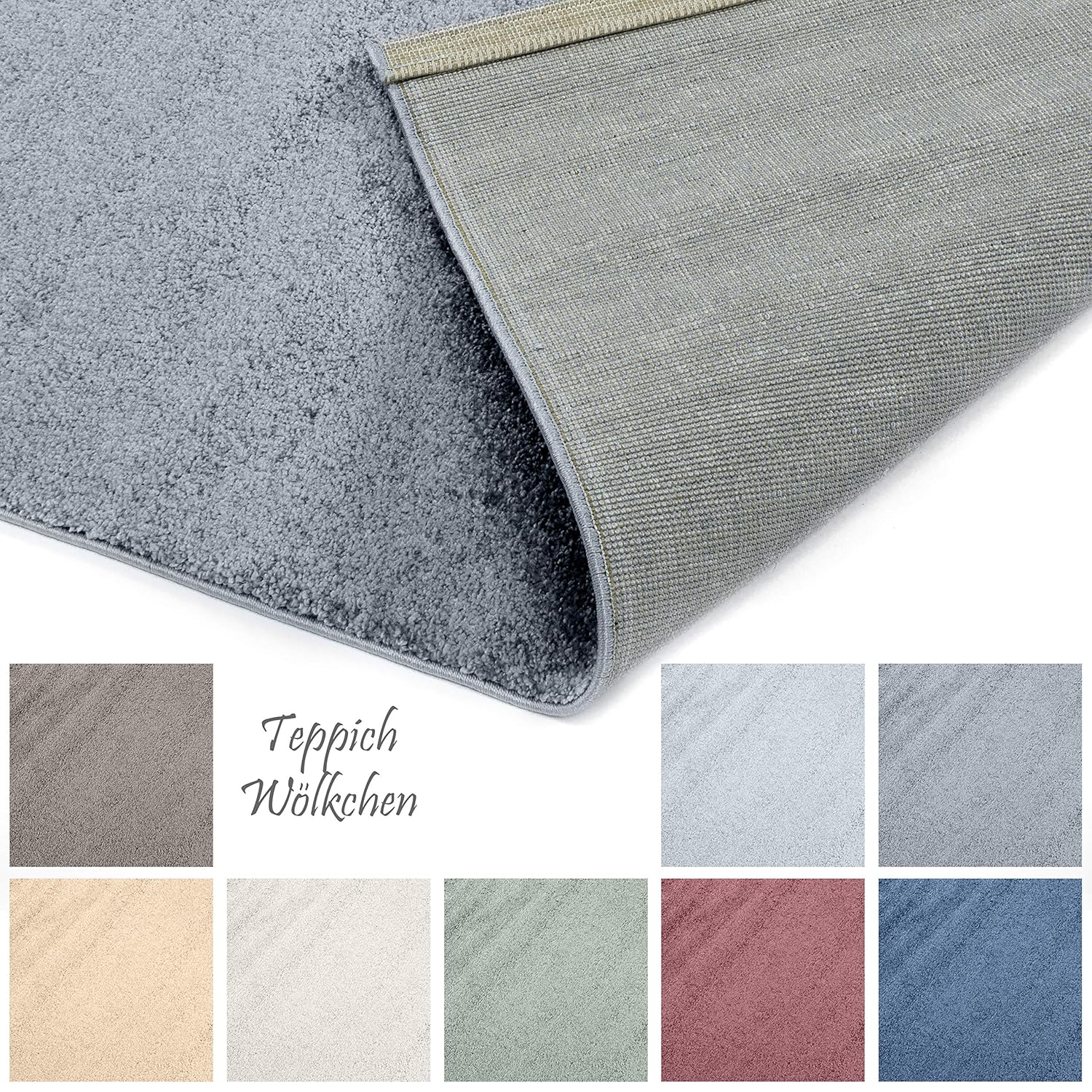 Amazon.de: Designer-Teppich Pastell Kollektion | Flauschige Flachflor