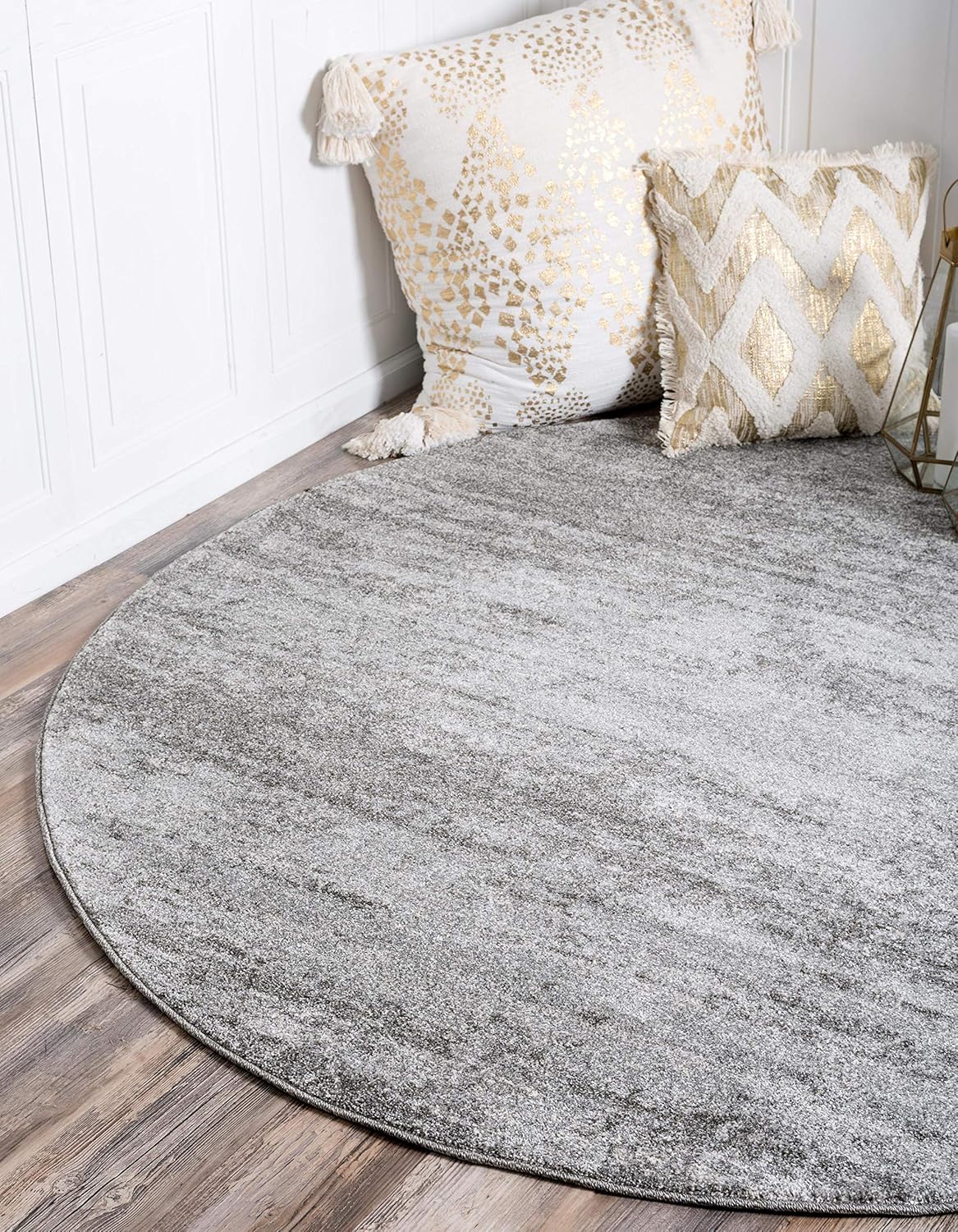 Unique Loom Del Mar Collection Contemporary Transitional Gray Area Rug