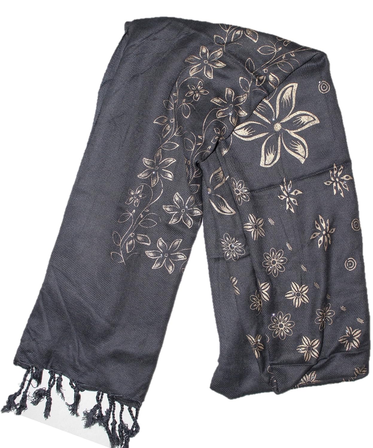 style veda all season stole scarf dupatta (black)