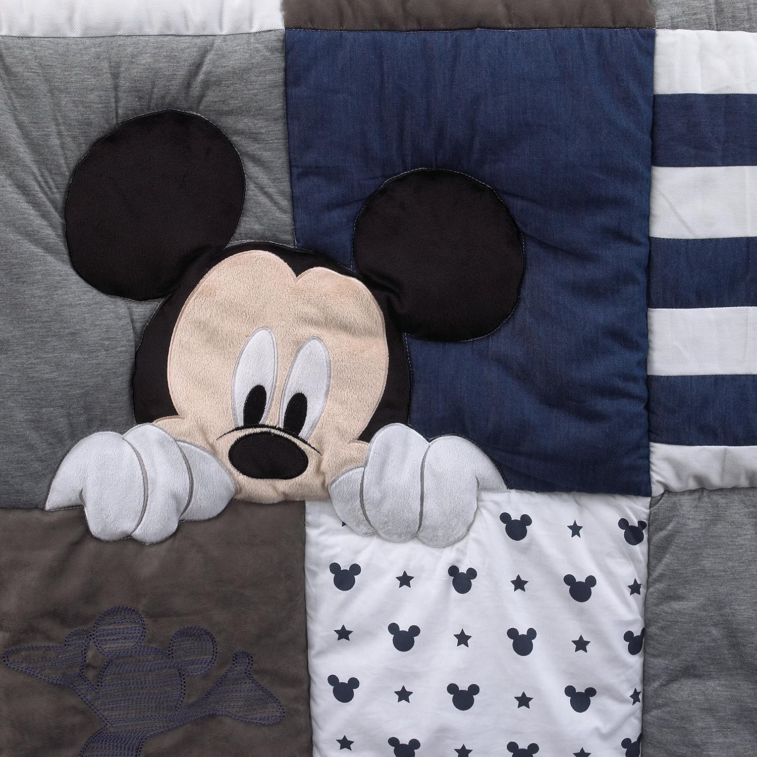 hello world mickey mouse crib bedding