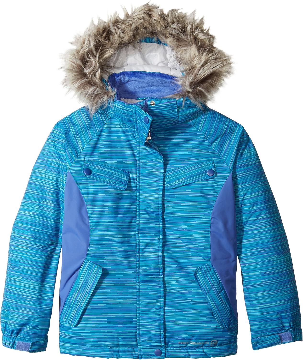 free country hooded water resistant heavyweight puffer jacket