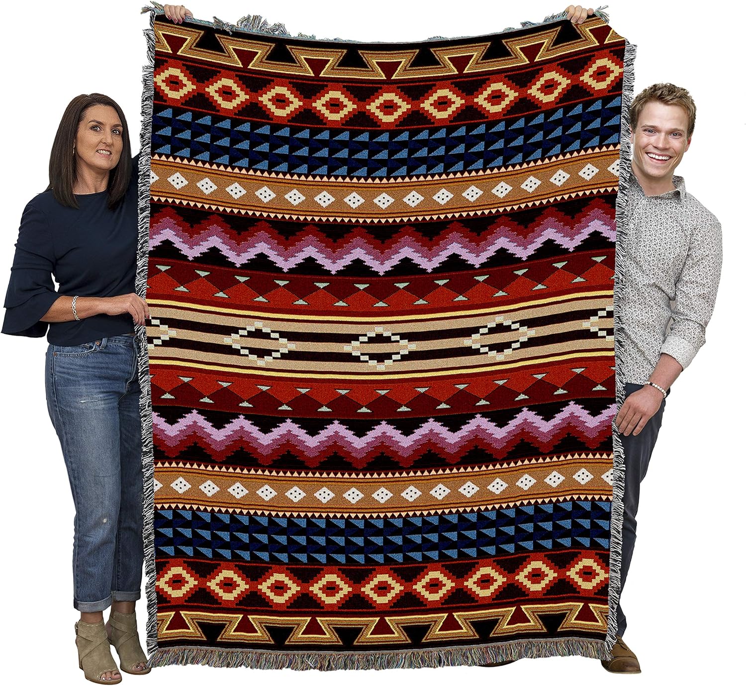 Pure Country Weavers Yuma Southwest Geometric Woven Tapestry Throw