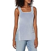 Club Monaco Women's Seraphine Square Neck Striped Tank Top
