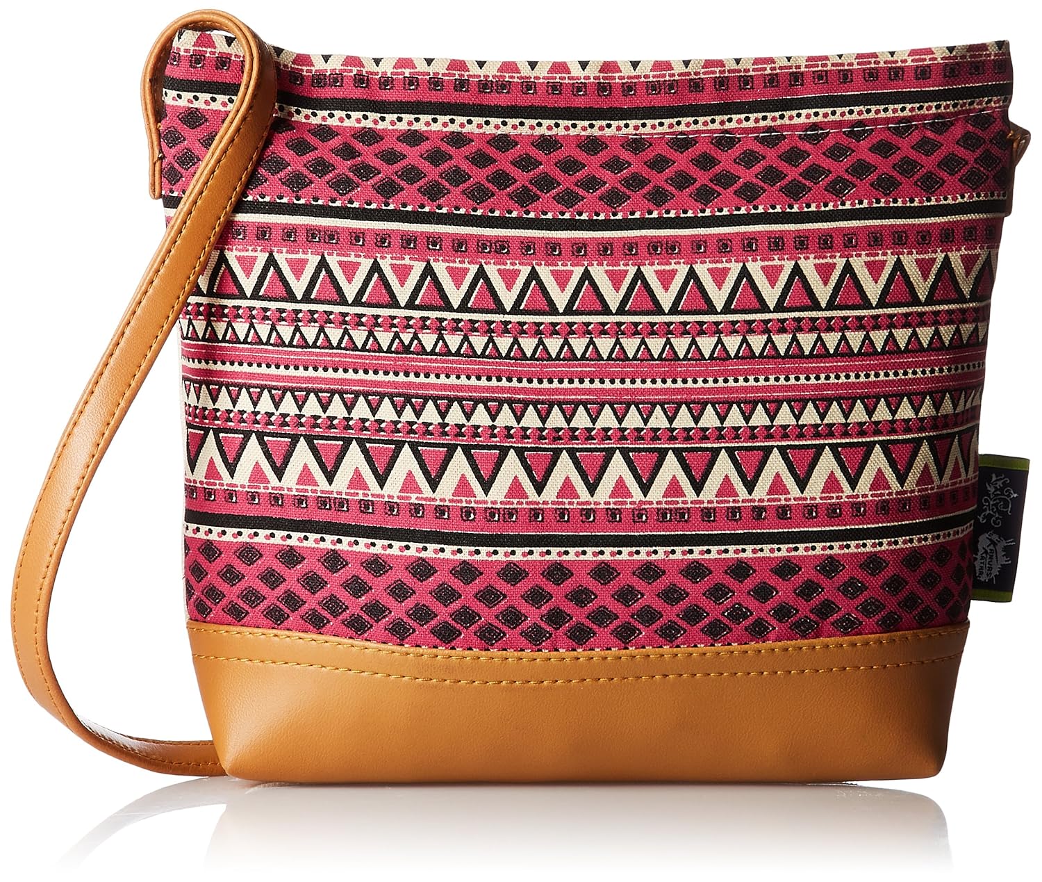 kanvas katha women's sling bag (multi-colour) (kksamzjan001)