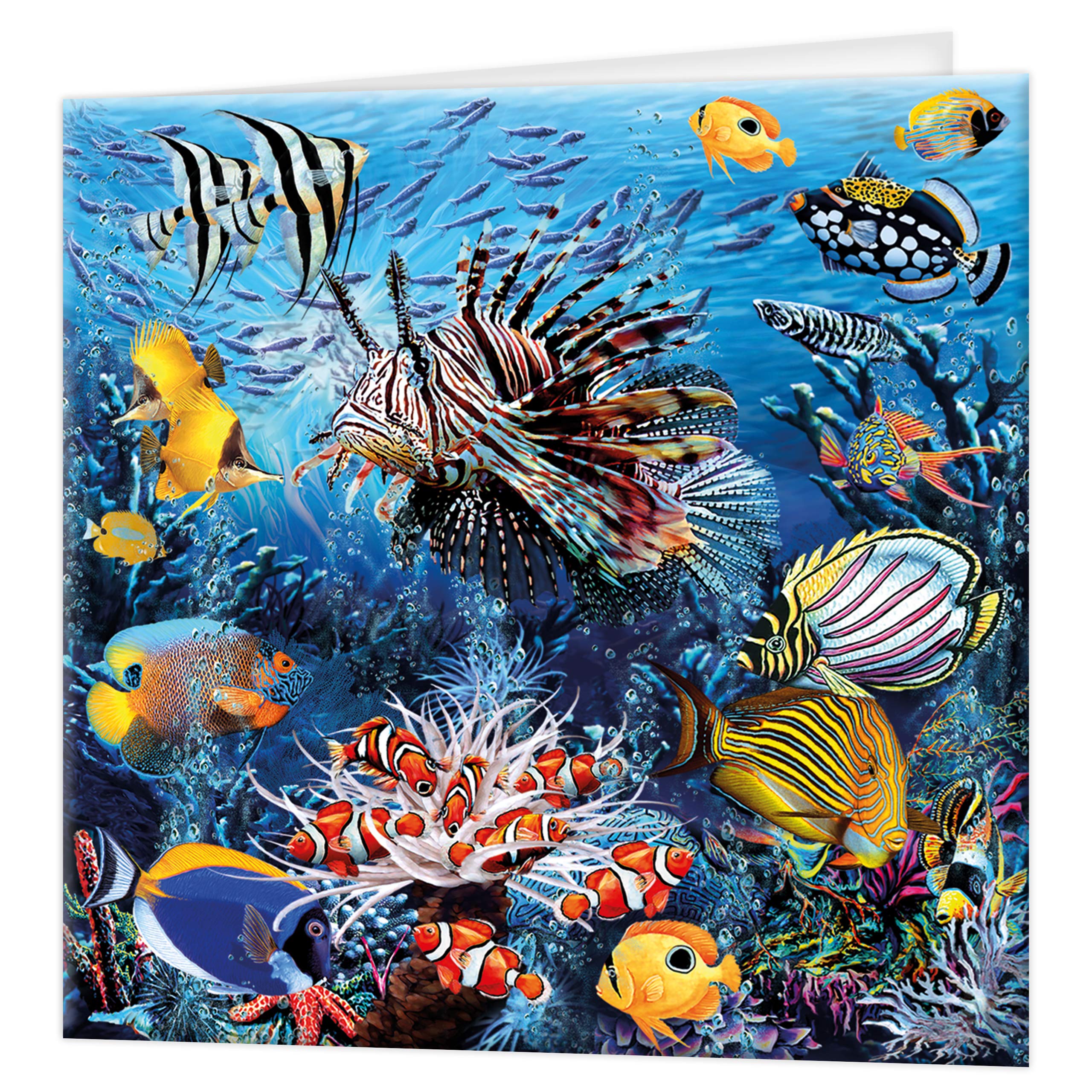 3D LiveLife Greeting Card - Wonders of The Reef from Deluxebase. Blank Card with Lenticular 3D Image and Envelope. Unique Notecard for All Occasions and Premium Stationery Sets. โ image 1