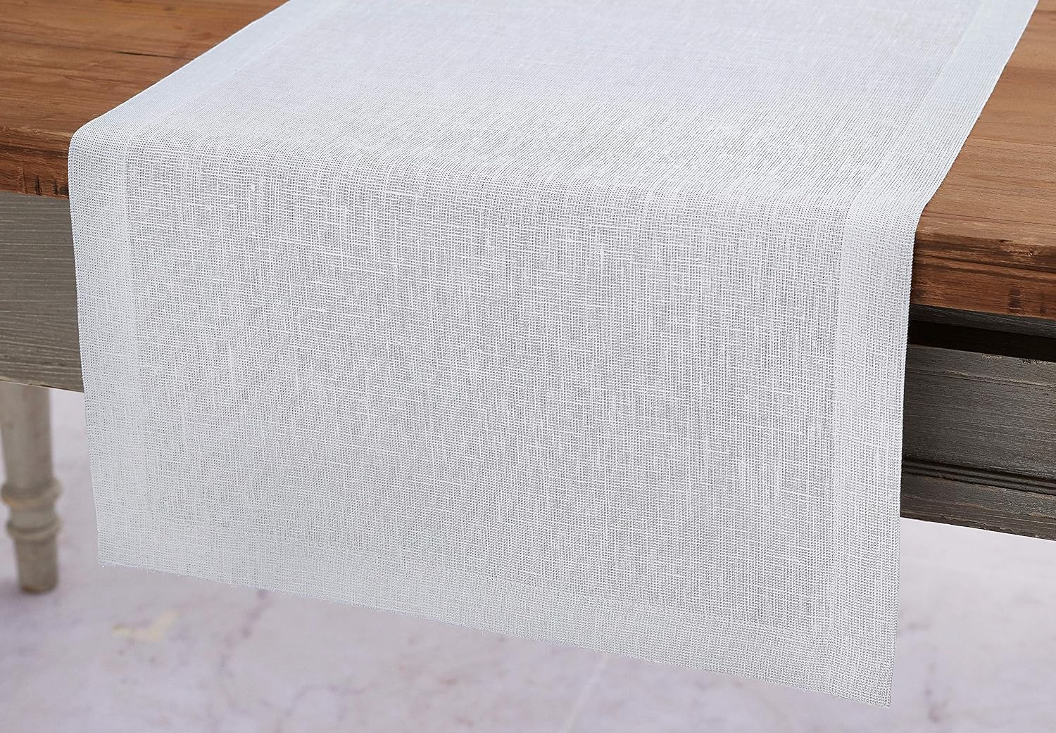 Best White Fall Table Runner With Silver