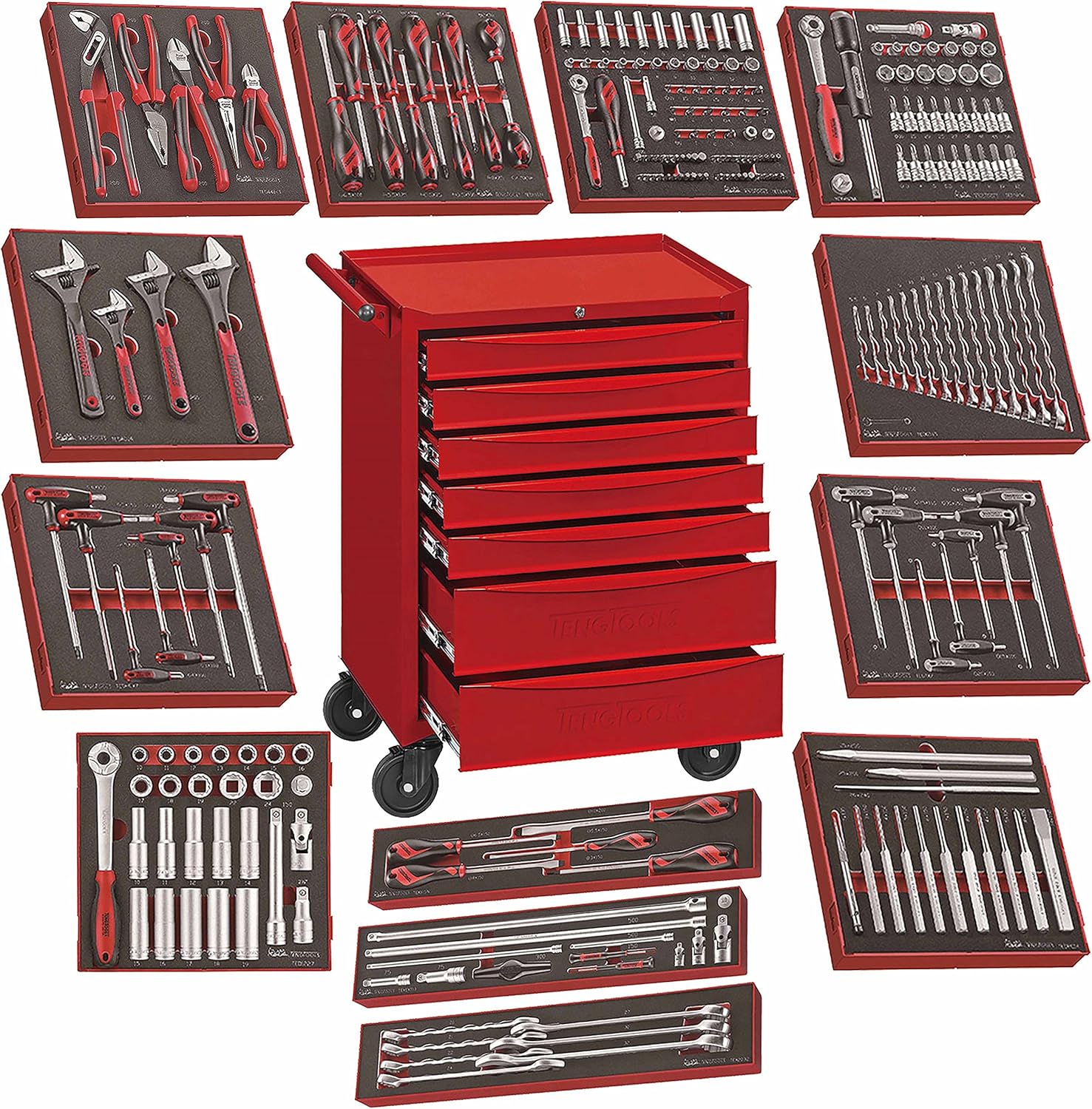 Teng Tools 240 Piece Complete Mixed EVA 