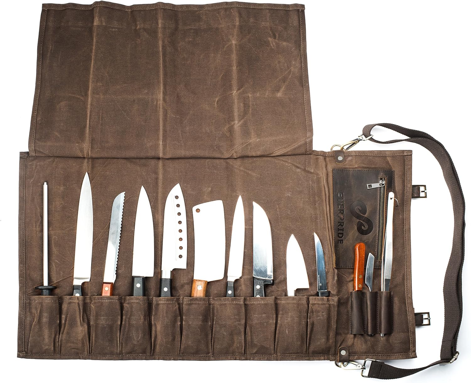 EVERPRIDE Chef Knife Roll Bag Holds 10 