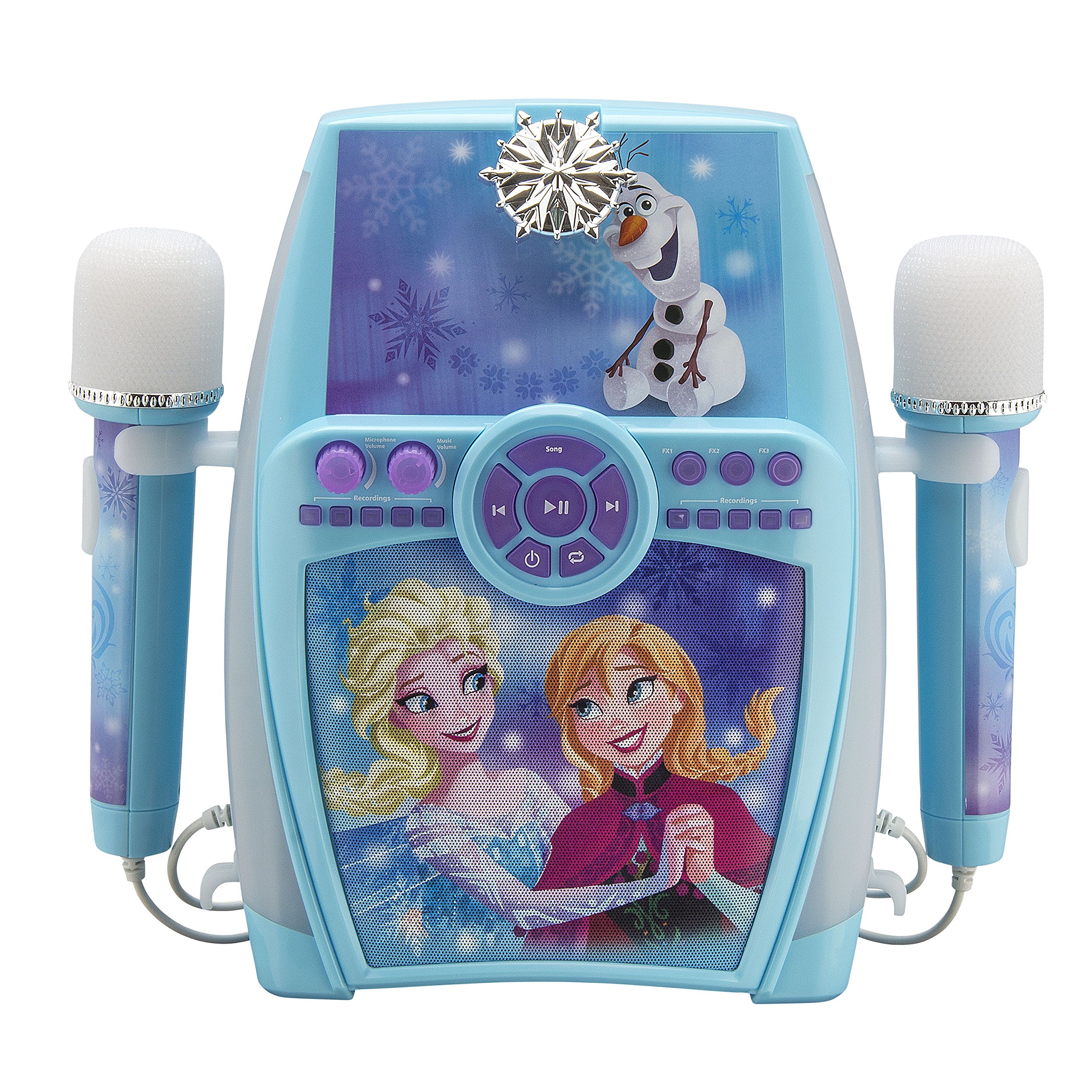 eKids FR-615 Sing-a-Long Frozen Deluxe Boom Box with Dual Microphones