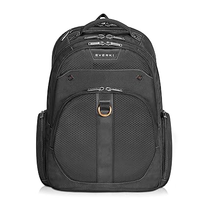 Everki Atlas - Laptop Rucksack mit anpassbarem Fach für Notebook von 11 bis 15,6 Zoll (28-39,6 cm), Trolley-Lasche, durchdach