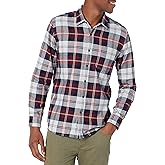 Amazon Essentials Men's Flannel Shirts Long Sleeve, Slim-Fit Button Down Plaid