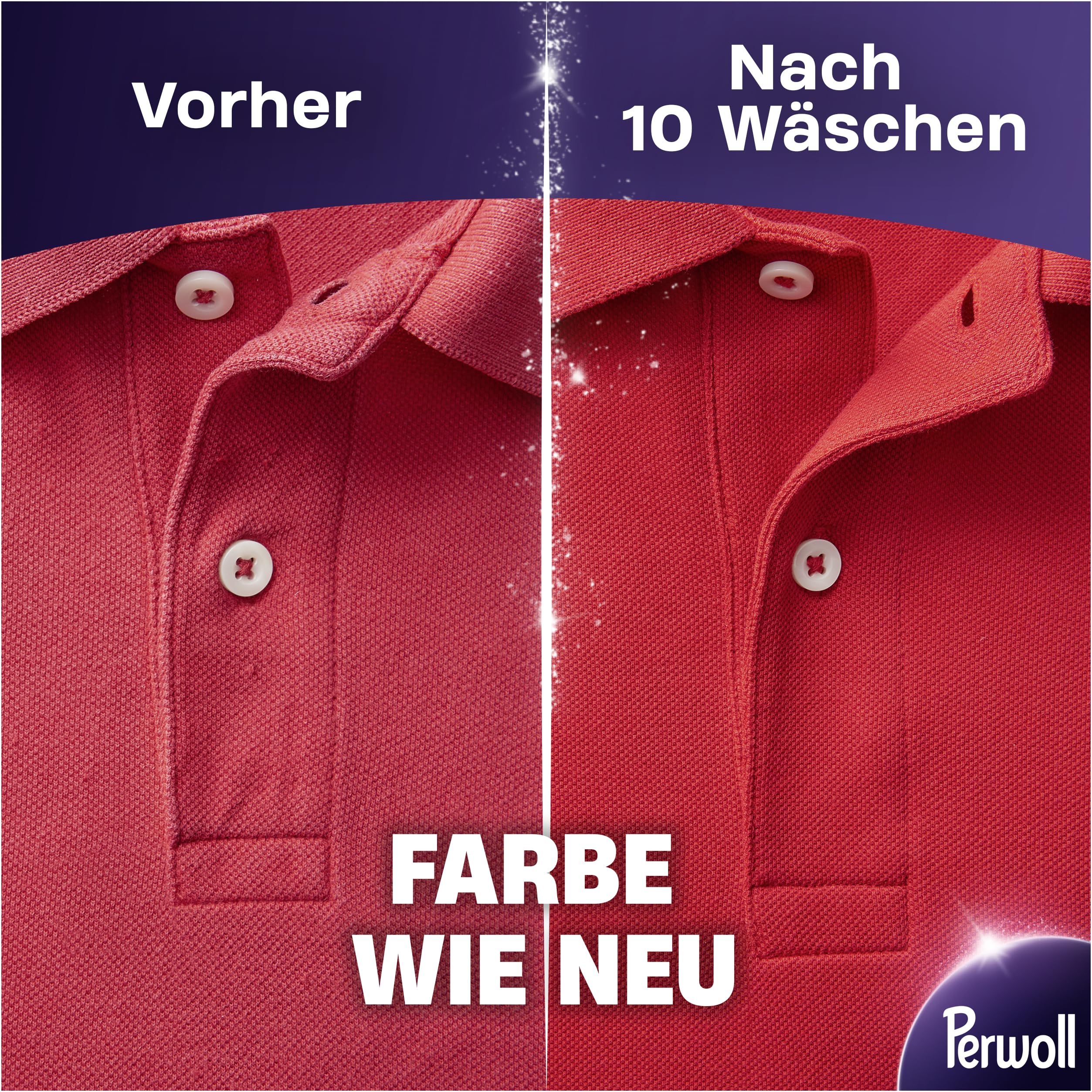 Perwoll Renew Color Waschmittel (52 Waschladungen), Feinwaschmittel reinigt sanft und erneuert Farben und Fasern, für alle farbigen Textilien, Color Waschmittel mit Dreifach-Renew-Technologie 3