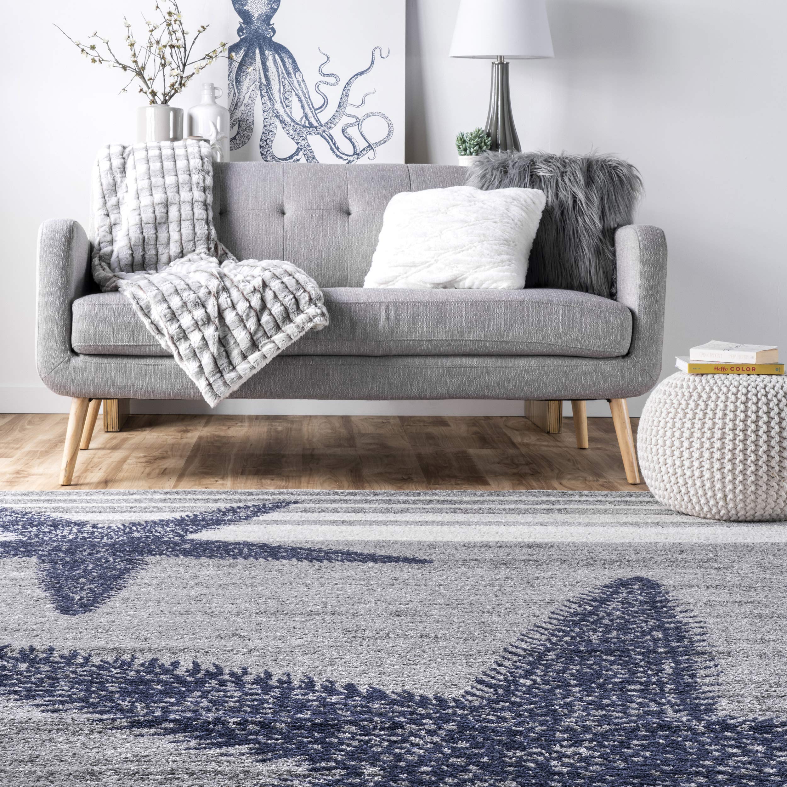 nuLOOM Thomas Paul Starfish Runner Rug, 2' 6" x 10', Grey