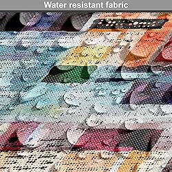 Lunarable Old Newspaper Fabric by The
