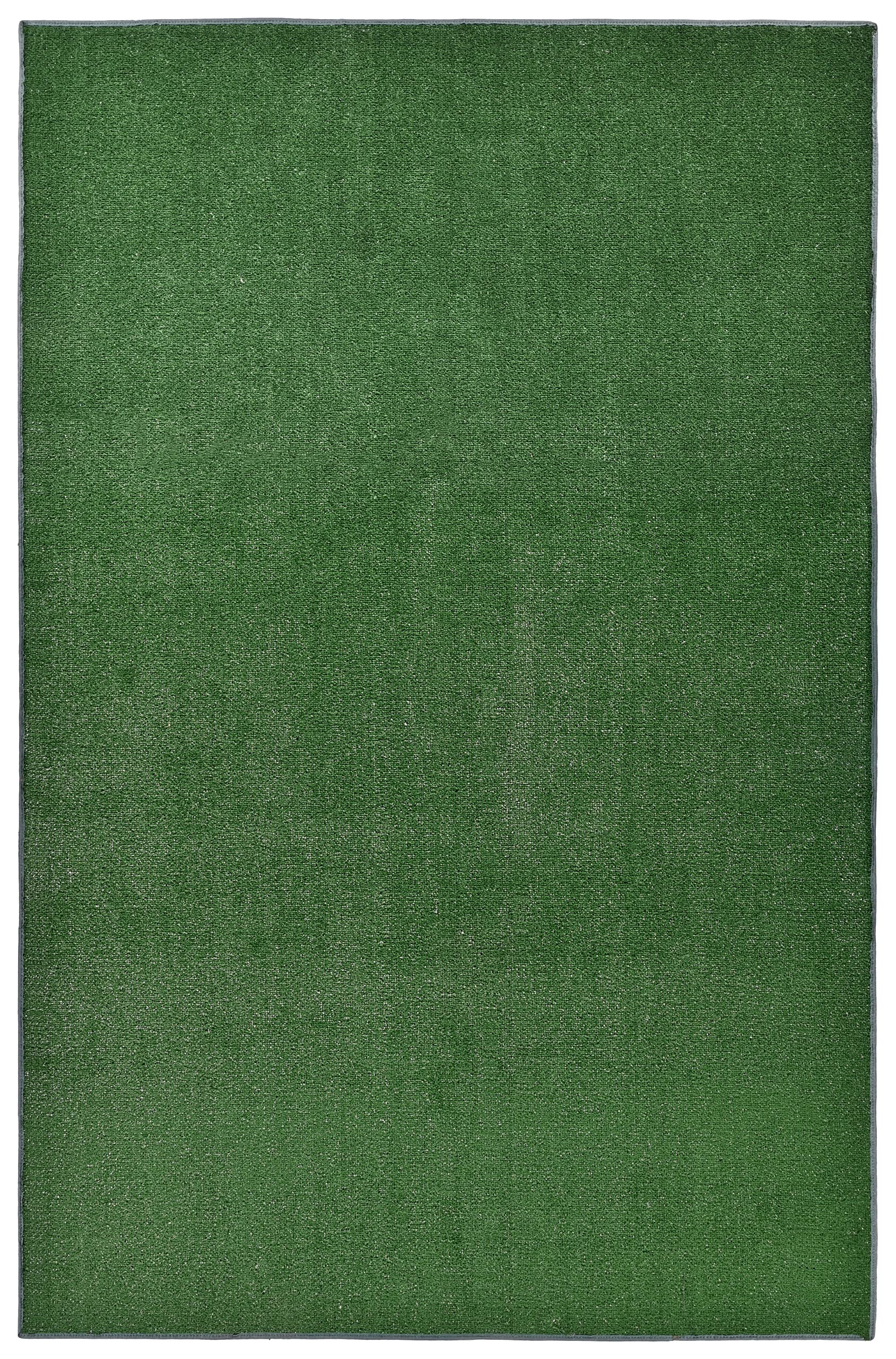 Photo 1 of Garland Rug 6' x 9' Artificial Grass Indoor/Outdoor Area Rug, Rectangle, Green