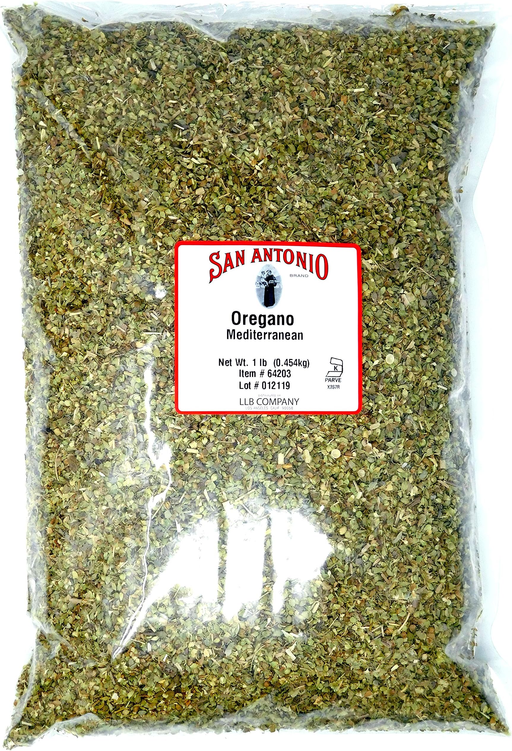 16 Ounce Restaurant Whole Dried and Cut Mediterranean Oregano Leaves Seasoning Spice